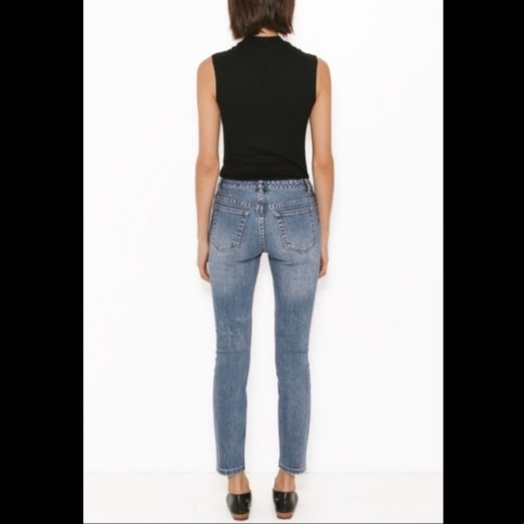 A.P.C. Indigo Blue Stone Washed Jean Moulant Japanese Denim Skinny Jeans - Picture 3 of 11